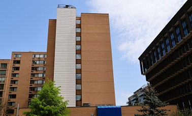 Image of the exterior of the ILC residence building